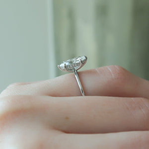 The Kamellie Set With A 2.5 Carat Marquise 18K White Gold Lab Diamond