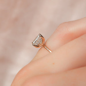The Kamellie Set With A 1.5 Carat Princess 14K Rose Gold Lab Diamond