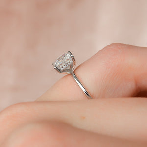 The Kamellie Set With A 2.5 Carat Princess 18K White Gold Lab Diamond
