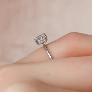 The Kamellie Set With A 2.5 Carat Princess 18K White Gold Lab Diamond