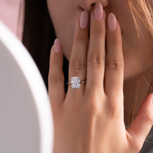 The Kamellie Set With A 2 Carat Radiant 18K White Gold Lab Diamond