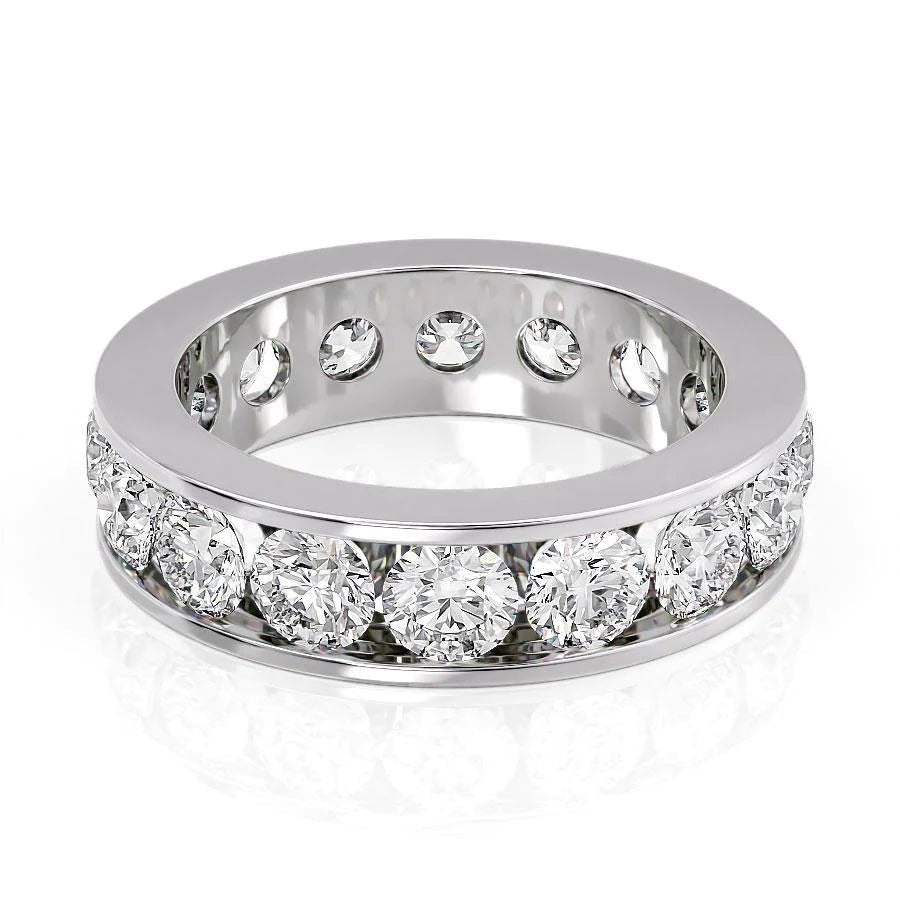 4ct Round Channel Eternity