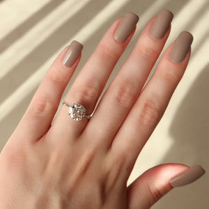 The Penelope Set  With A 2 Carat Round 14K White Gold Moissanite