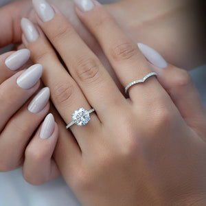 The Pave Nelly Set With A 3 Carat Marquise 18K Yellow Gold Lab Diamond