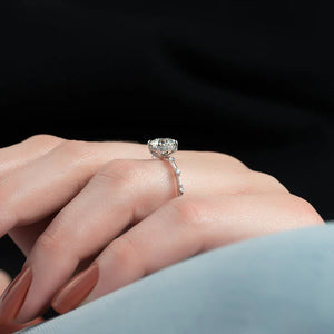 The Penelope Set Hidden Halo  With A 4 Carat Radiant 18K Yellow Gold Moissanite