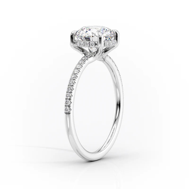The Mandy Set  With A 1 Carat Marquise 14K White Gold Moissanite