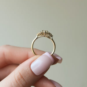 The Scarlett Set  With A 2.5 Carat Marquise 14K Yellow Gold Moissanite