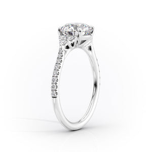 The Scarlett Set With A 1 Carat Marquise 14K White Gold Lab Diamond