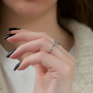 The Charlotte Set  With A 4.5 Carat Radiant 14K White Gold Moissanite