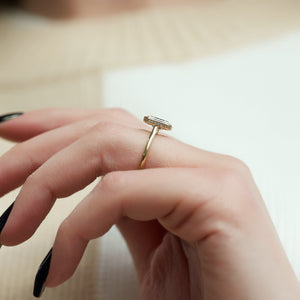 The Charlotte Set  With A 2.5 Carat Radiant 18K Yellow Gold Moissanite
