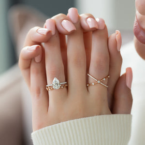 Pave X Ring