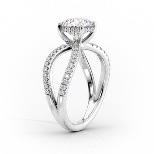 The Zoey Set With A 1 Carat Marquise 14K White Gold Lab Diamond