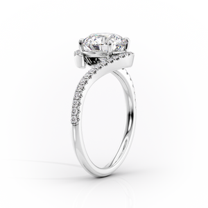 The Skyler Set With A 1 Carat Marquise 14K White Gold Lab Diamond