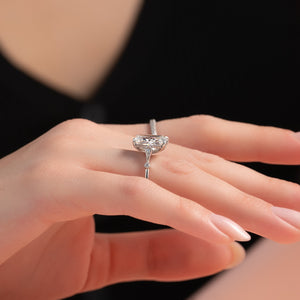 The Amber Set With A 1 Carat Radiant 14K White Gold Lab Diamond