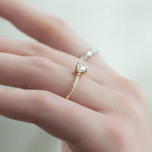 The Ashley Set  With A 1.5 Carat Round 18K Yellow Gold Moissanite