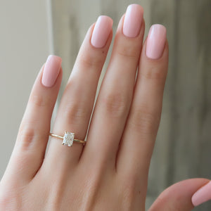 The Ashley Set  With A 2.5 Carat Radiant 18K Yellow Gold Moissanite