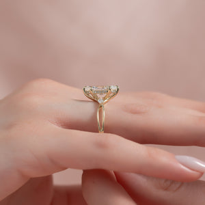 The Kelsey Set With A 1 Carat Marquise 18K Yellow Gold Lab Diamond