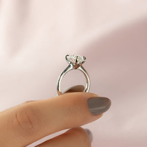 The Katelyn Set  With A 3 Carat Marquise 14K White Gold Moissanite