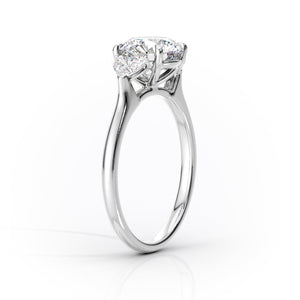 The Hearts Liv Set With A 3 Carat Marquise 18K White Gold Lab Diamond