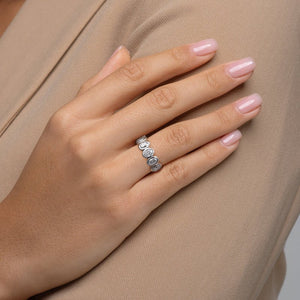 4ct Oval Bezel Eternity