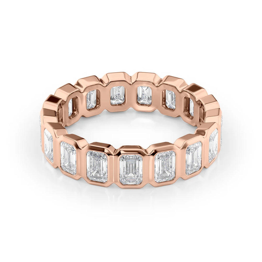 3.5ct Emerald Bezel Eternity