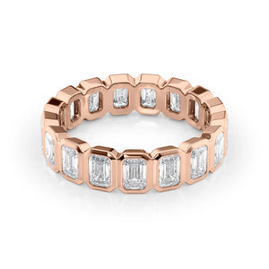3.5ct Emerald Bezel Eternity