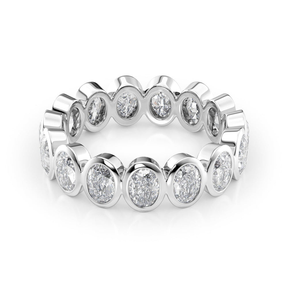 4ct Oval Bezel Eternity
