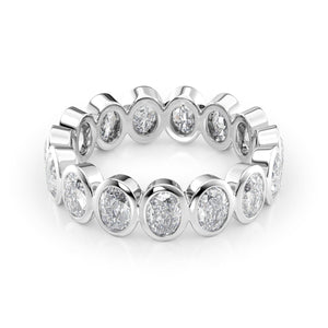 4ct Oval Bezel Eternity