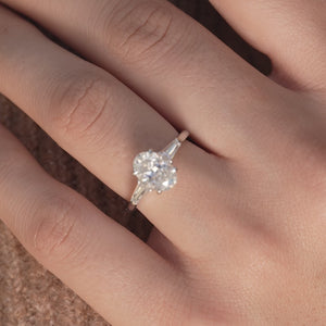 The Liv - Engagement Ring Made in White Gold
