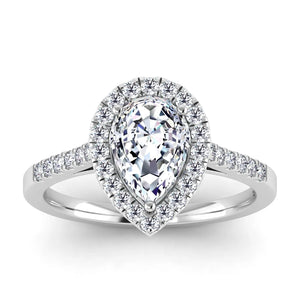 pear-whitegold|Pear|14K White Gold|18K White Gold|Platinum